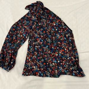J.Crew one shoulder Star dressy shirt. Size 6